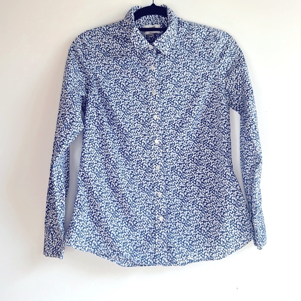 J.crew - floral print perfect fit blouse Size 4